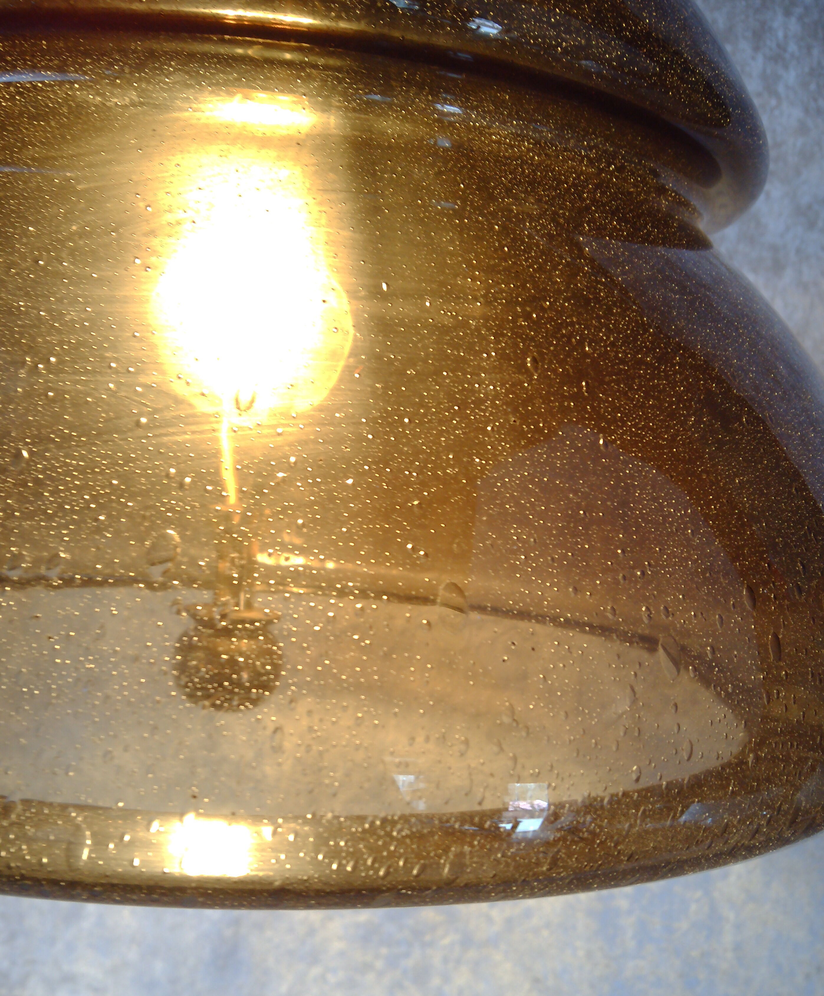 Glass pendant by Carl Fagerlund for Orrefors 1960