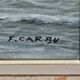 Grande Huile sur Toile Marine signée F. Carbu – XXe