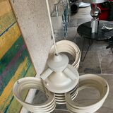 Sapce Age pendant lamp in white metal