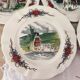 Set of 7 Sarreguemines Obernai pattern dessert plates