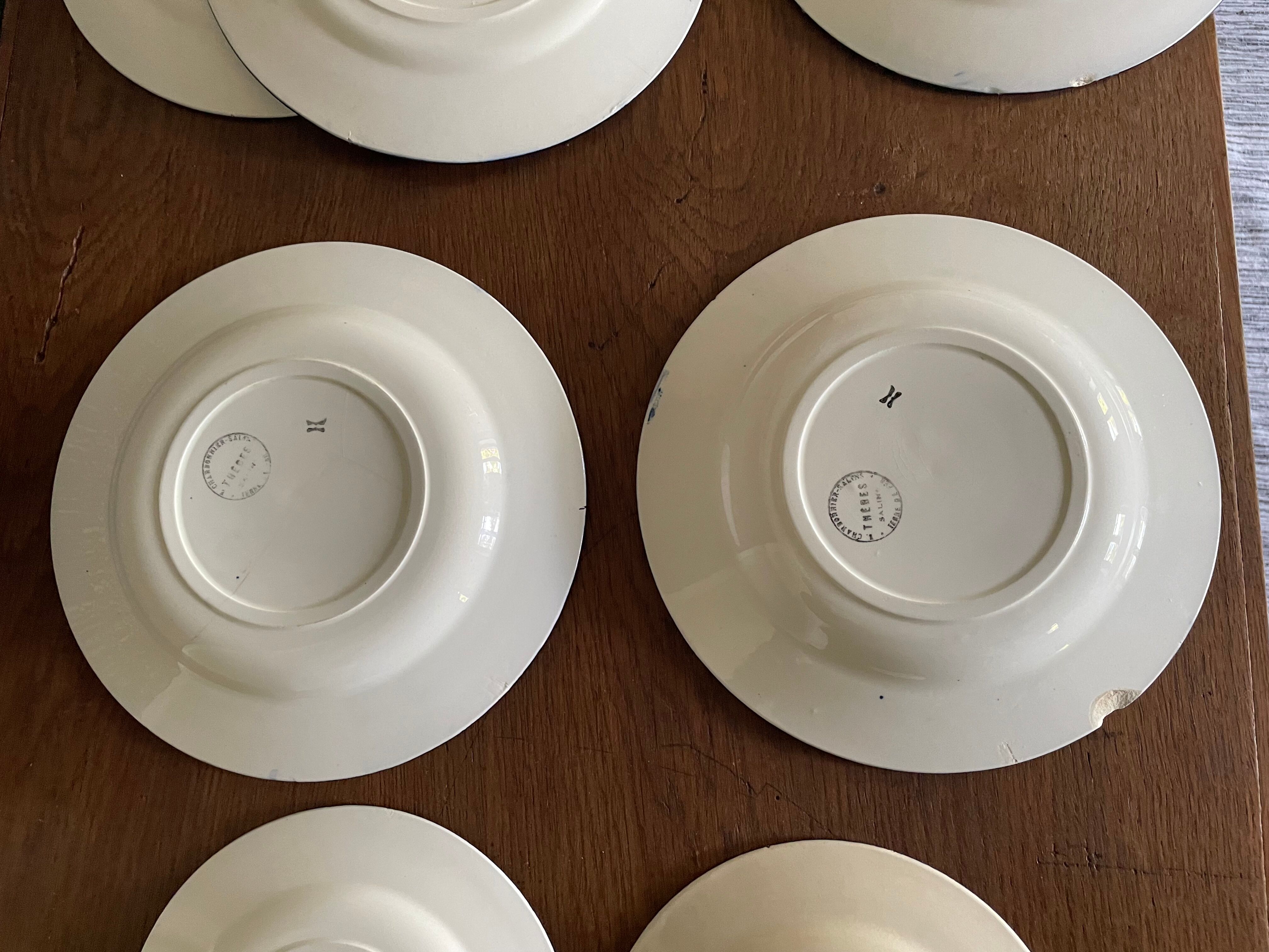 Plates model thebes salins iron earth