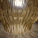 Amber glass pendant, iridescent gold, vintage 1960-70.