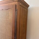 Cane-work oak bonnetière