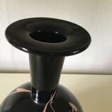 Vase en verre souffle de l ancienne verrerie de Maure Vieil