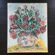 Red bouquet painting