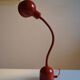 Vintage red French postmodernist desk lamp from the 1980s