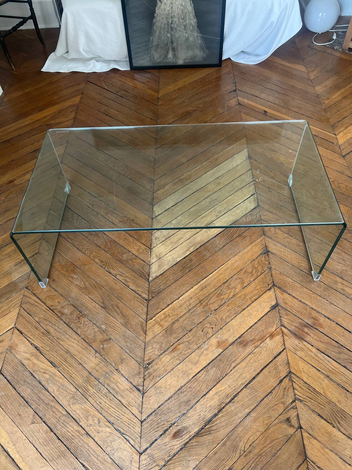Table basse en verre trempé – Habitat – Modèle Gala