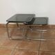 Lot de 2 tables gigognes vintage. 1970.