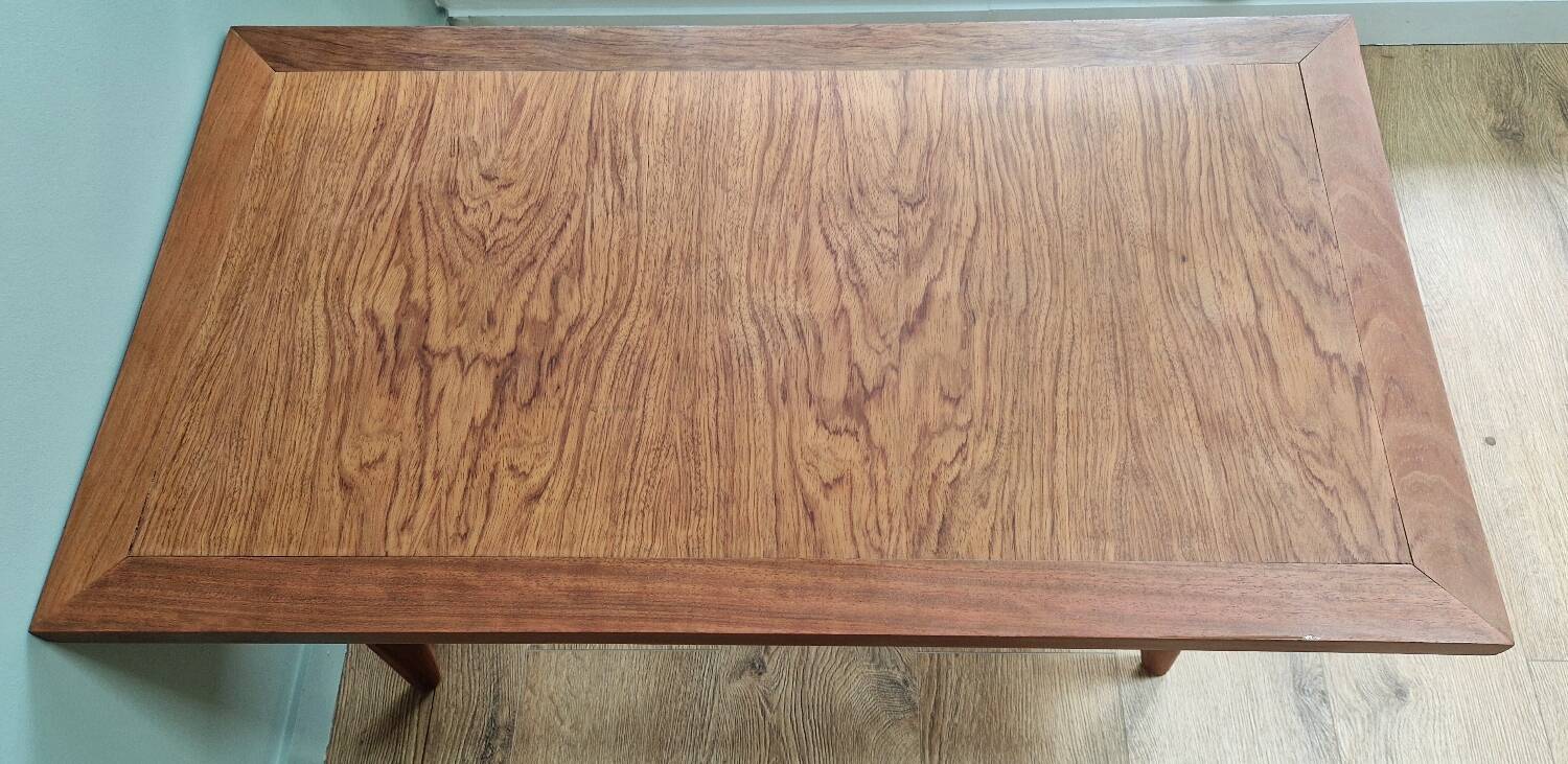 Scandinavian style coffee table from the 50s in rosewood