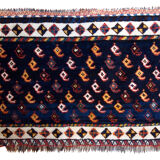 Ancient  carpet Persian Luri 58cm x 91cm 1890 s