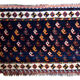 Ancient  carpet Persian Luri 58cm x 91cm 1890 s