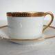 6 cups and saucers Limoges Robert Haviland, mid-20th century