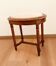 Louis XVI style stool in stained beech with velvet seat. 20th century.