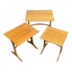 Suite de tables gigognes en teck des années 1970 de la marque GPlan