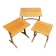 Suite de tables gigognes en teck des années 1970 de la marque GPlan