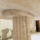 Travertine dining table 1970 Italy Tobia Scarpa