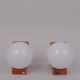 80s pine wall lights x2