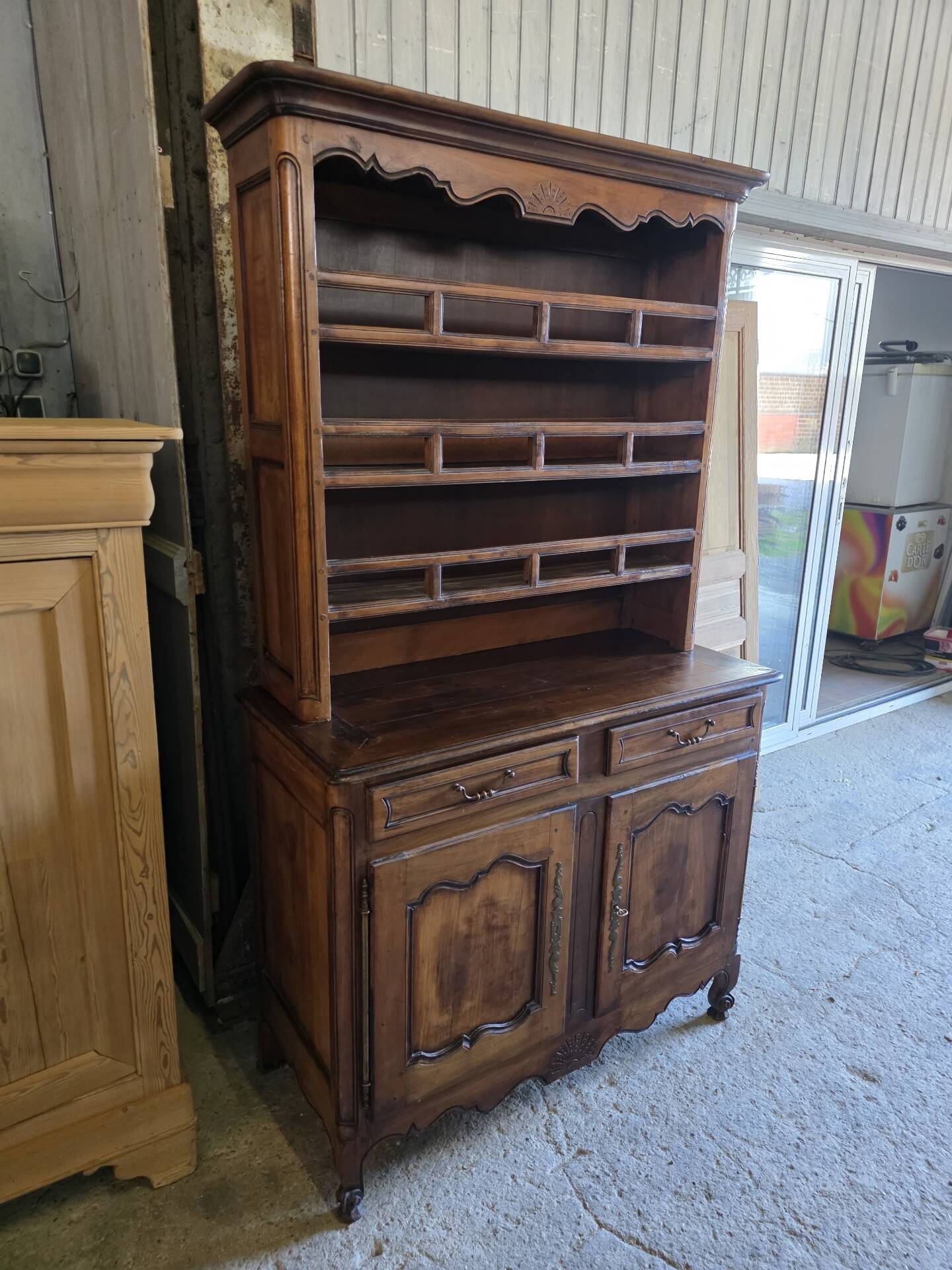 Louis XV style sideboard in cherry wood