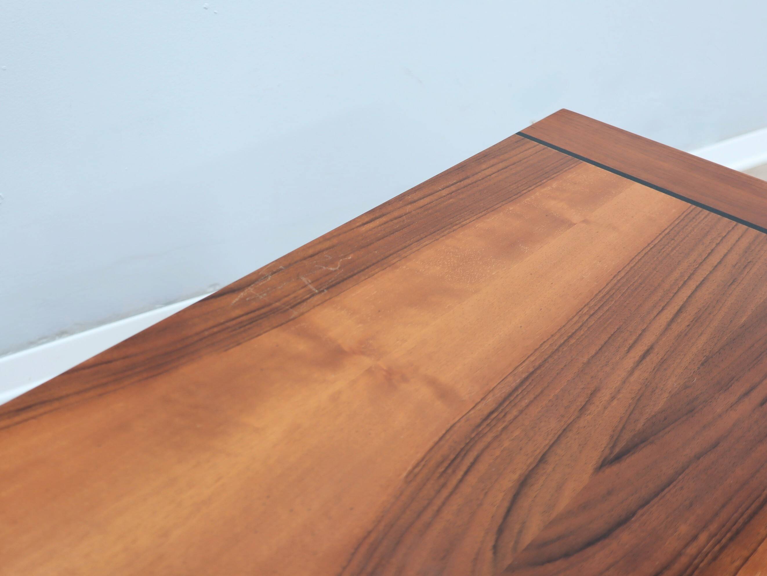 Pair of solit walnut nightstands bedside table late 1970s