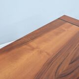 Pair of solit walnut nightstands bedside table late 1970s