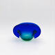 Murano Ashtray Flavio Poli Sommerso Blue Green Design 50s