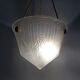 Art Deco 1-fire, patterned glass cathyty suspension. Year 30