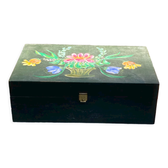 Old hand-painted box