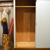 Armoire penderie vert-gris