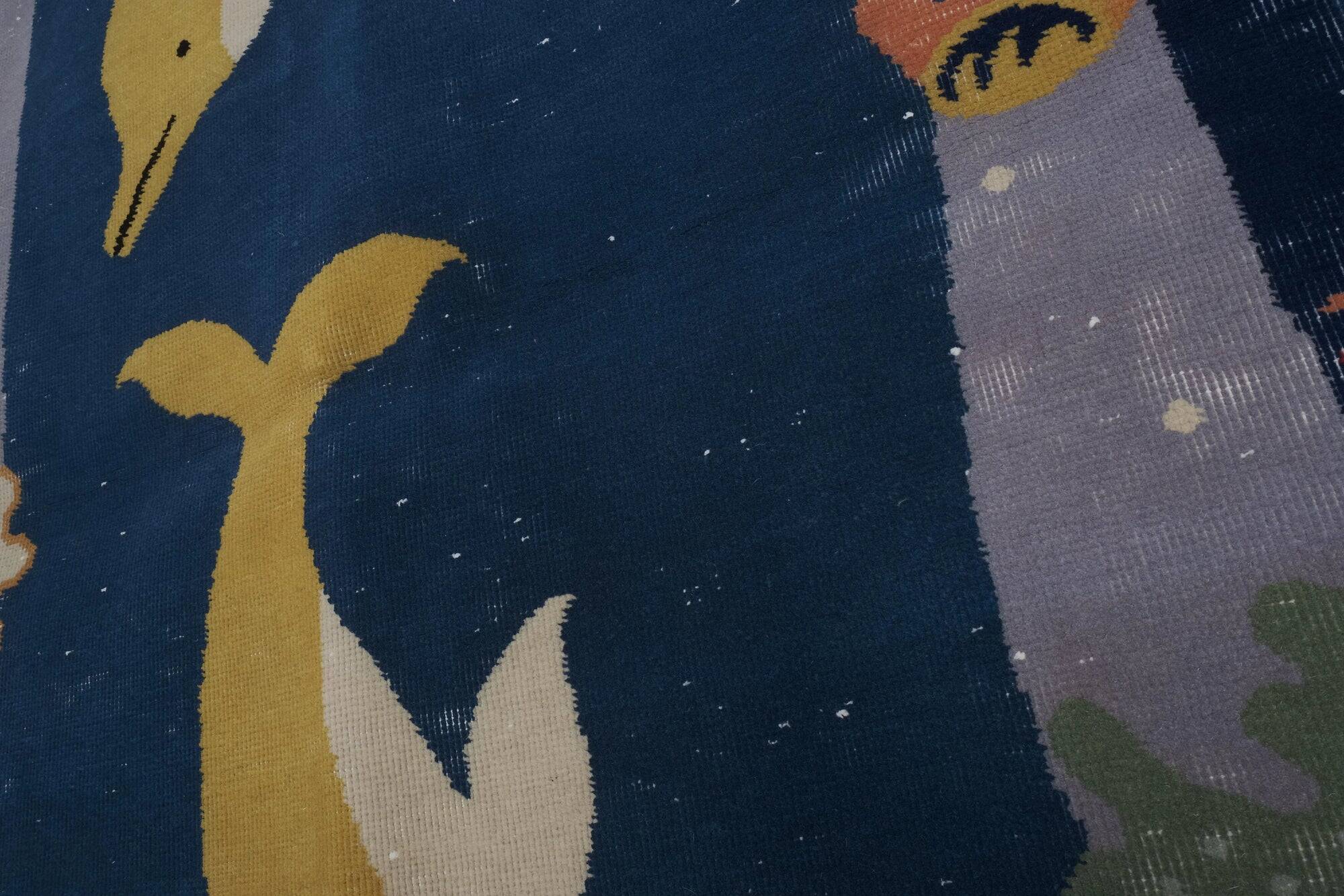 Vintage handmade Turkish rug 120x177 cm