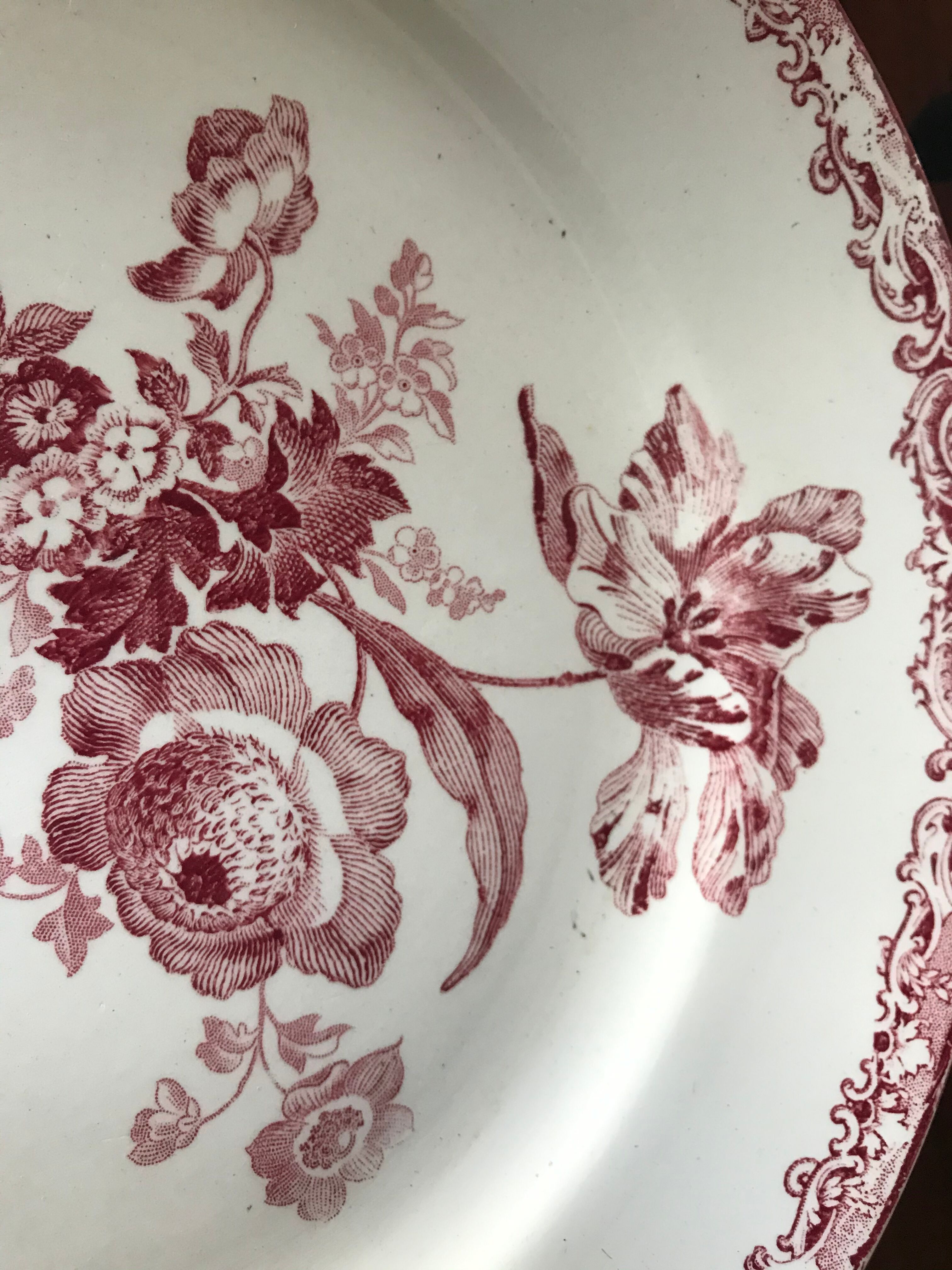 Eight plates Sarreguemines