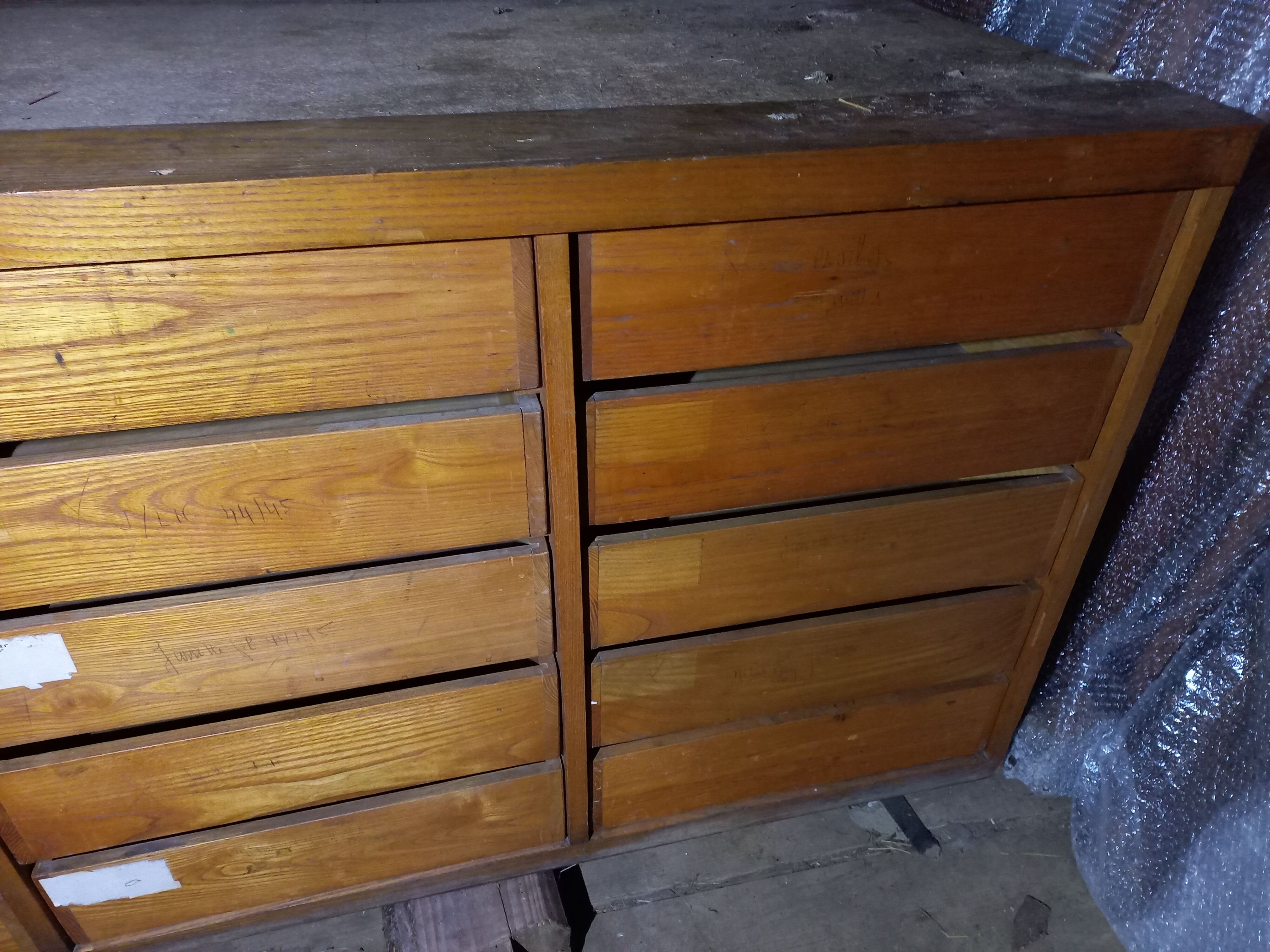 Cabinet with drawers 50 years, 450cm
