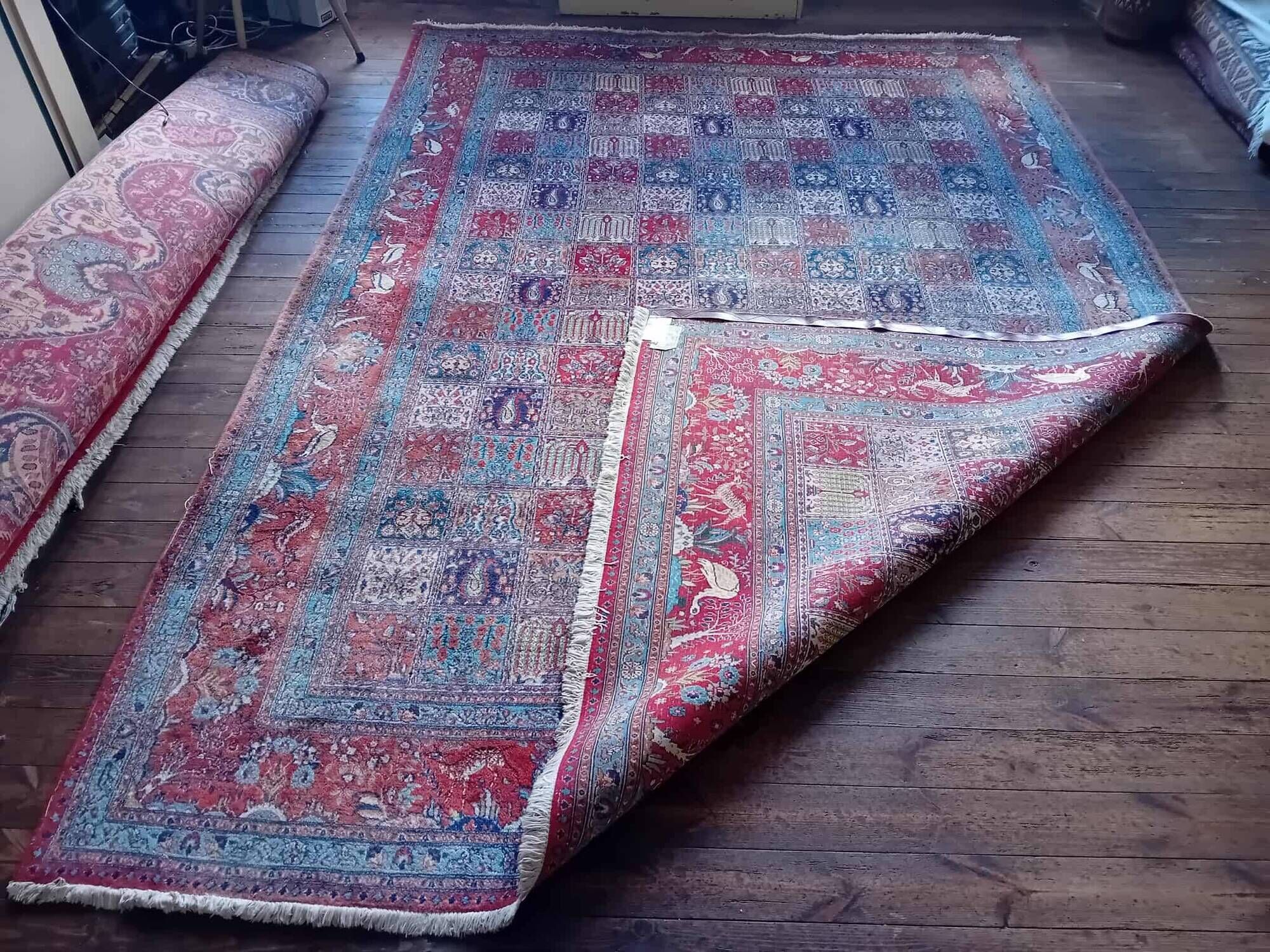 Handmade Moud XXL Persian rug 353x249cm