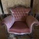 Salon style Napoléon III velours rose