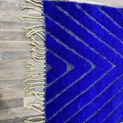 Handmade pure wool traditional carpet blue 1.5/2.5 m
