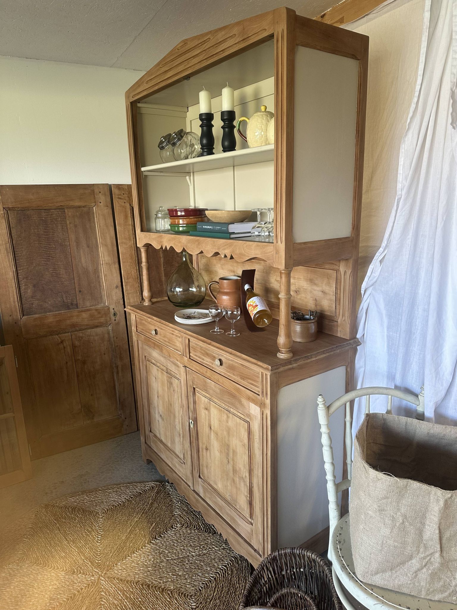 Antique sideboard, double-bodied dresser
