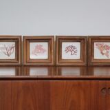 True alguier in walnut frame France 1960