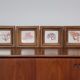 True alguier in walnut frame France 1960