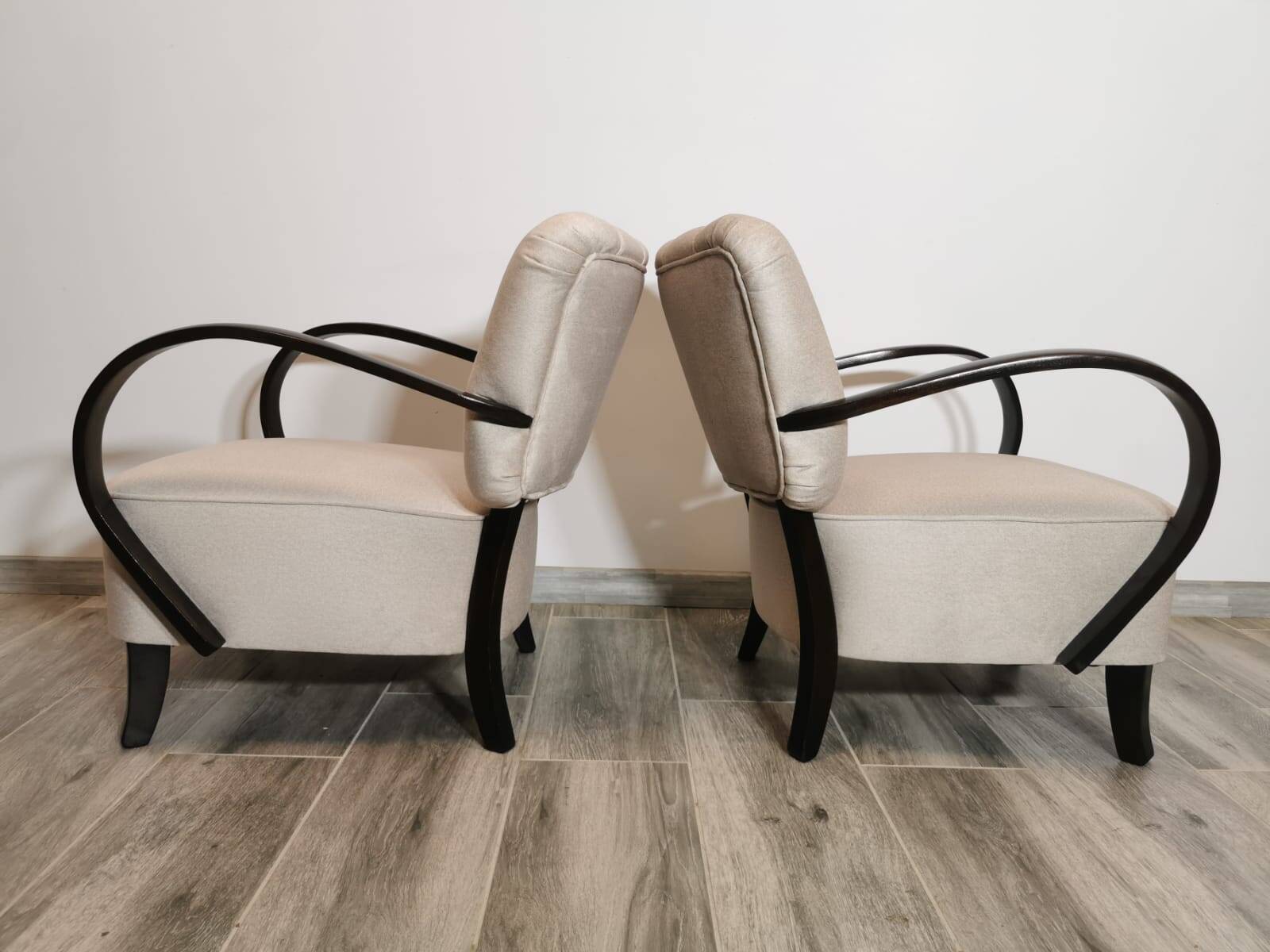 Armchairs by Jindřich Halabala, 1950s, Set of 2
