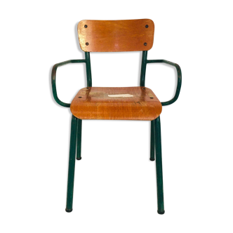 Green tube school chair