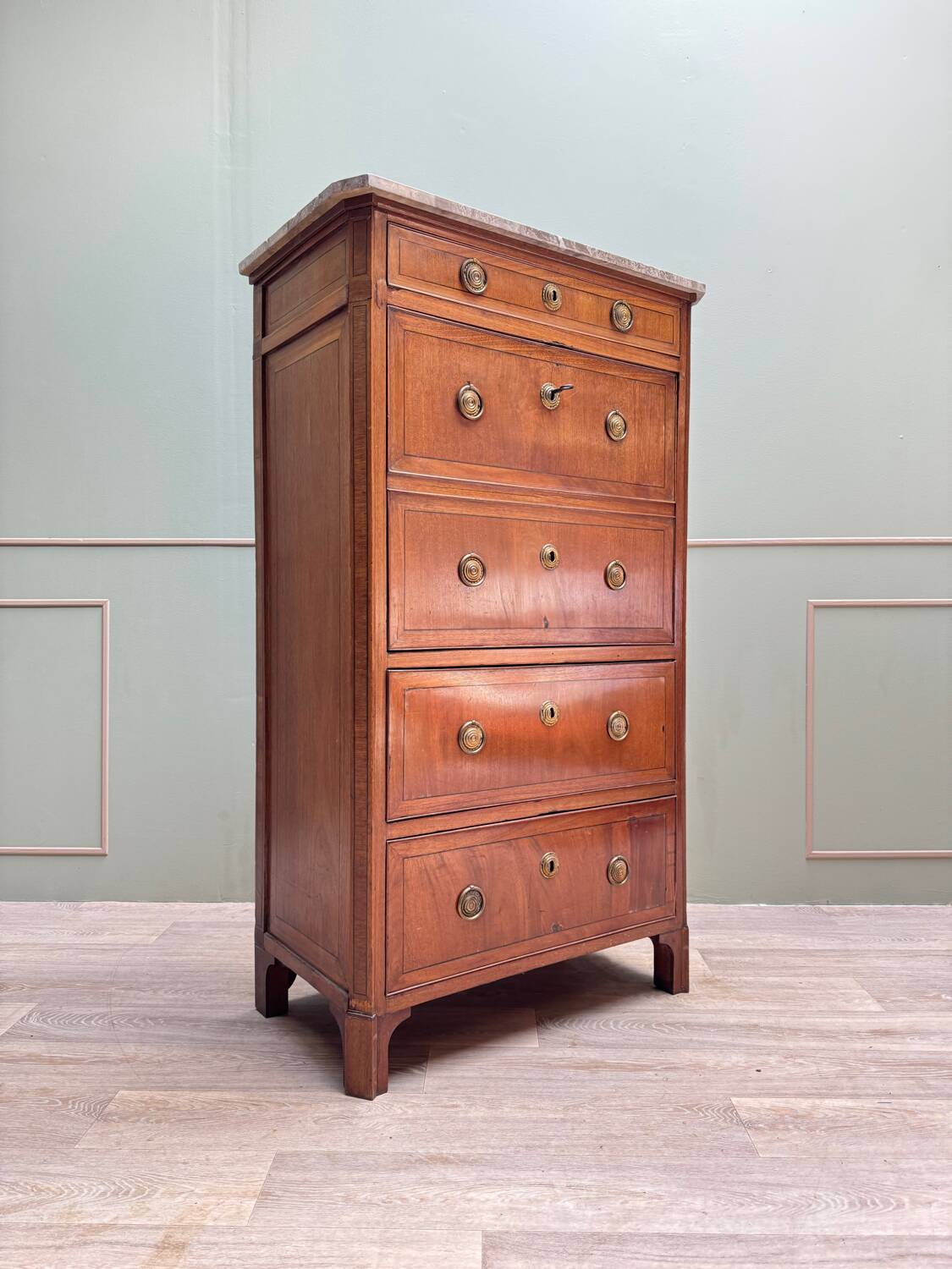Mahogany Secretary Louis XVI XVIII Eme Century