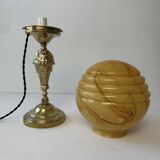 Old vintage brass table lamp
