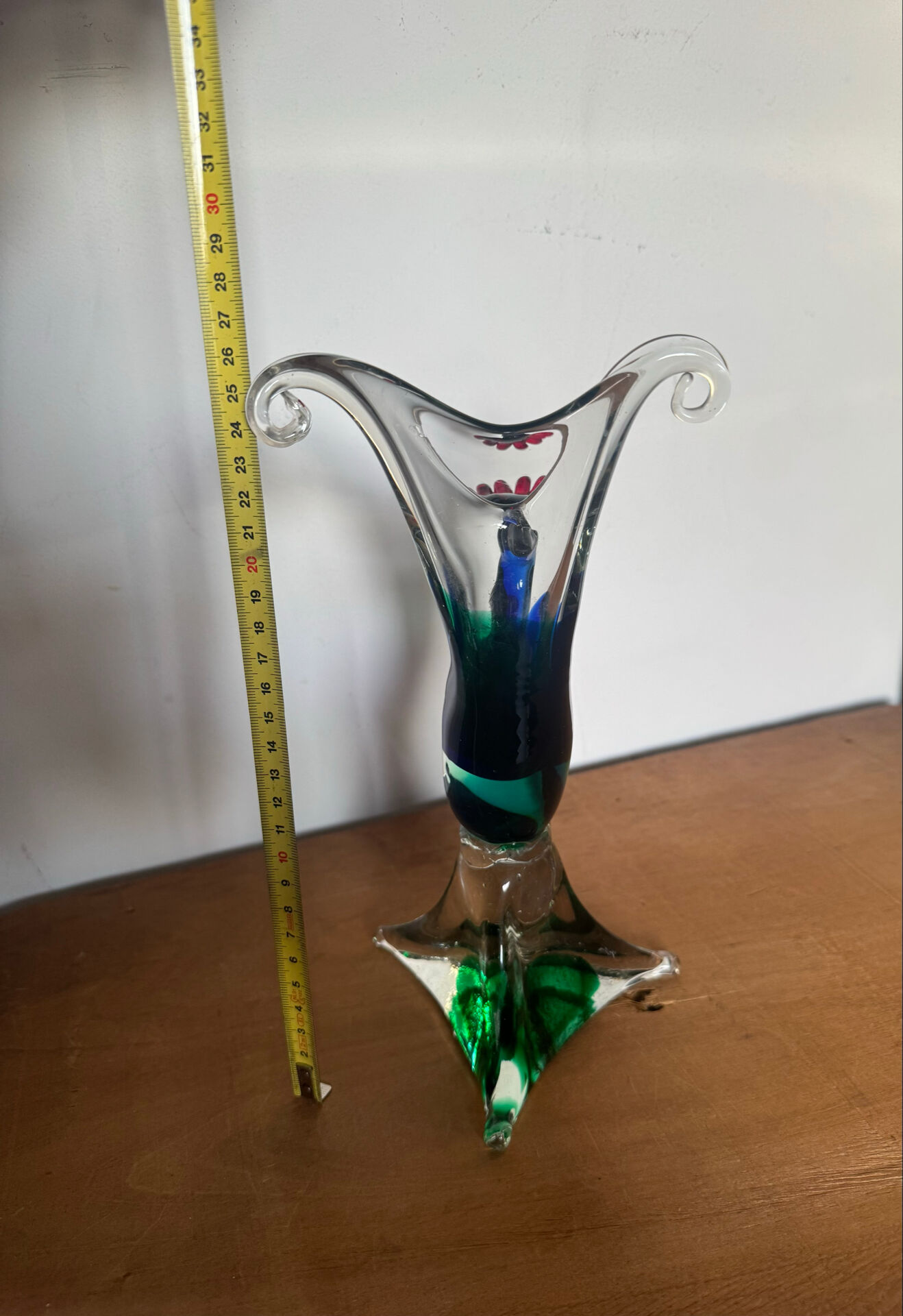 Vintage Murano Sommerso glass bird