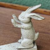 Old cast iron rabbit door wedge