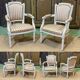 Pair of Louis XV style armchairs from the 1970s in beech.