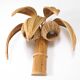 Pair of "coconut/palm" wall lights in rattan
