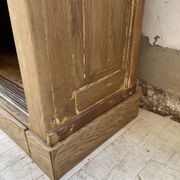 Large row of solid oak loom sliding doors