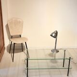 60s glass coffee table