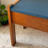 Vintage Scandinavian Cube Bedside Table