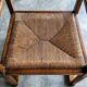 Serié de 6 fauteuils de salle á manger Brutalistes en chêne Mid-century