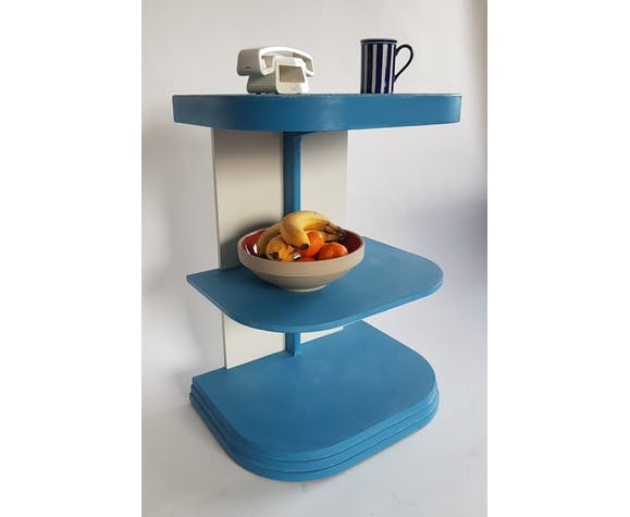 Blue bedside table